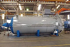Linde (Autoclave para vidro - vista lateral painel porta aberta)
